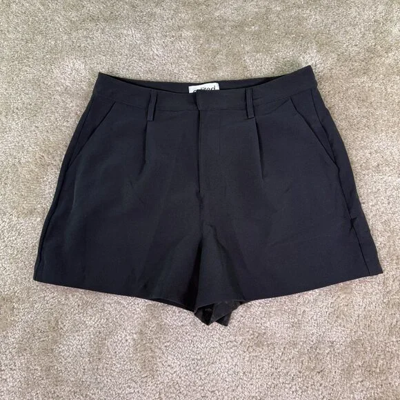 Edited by Remi Bader Trouser Shorts Size 8 High-Rise Black 32x3 NWT E835 - Picture 1 of 11